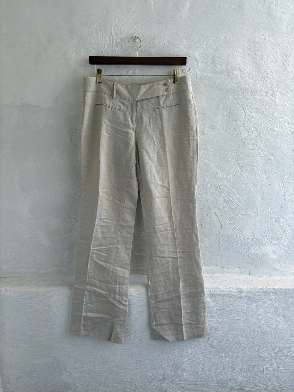 LOFT Marisa Fit linen trouser pants